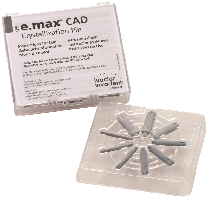Пины IPS e. max CAD CrystallizationTray (6 шт) Ivoclar 605368AN