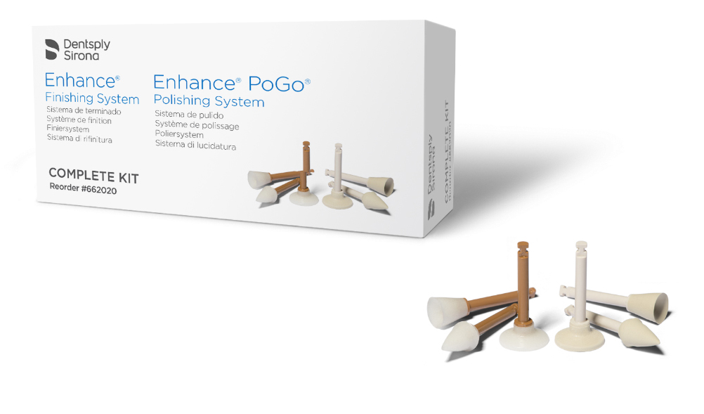 Набор PoGo Enhance Complete Kit (диски, чашечки, головки - 30 финишных + 30 полировочных) Dentsply Sirona 662020