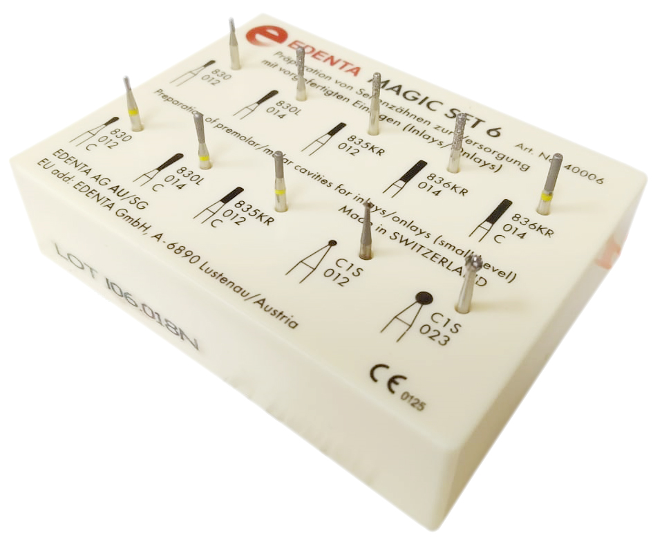 Набор боров Magic Set 6 (10 шт) Edenta 40006SO