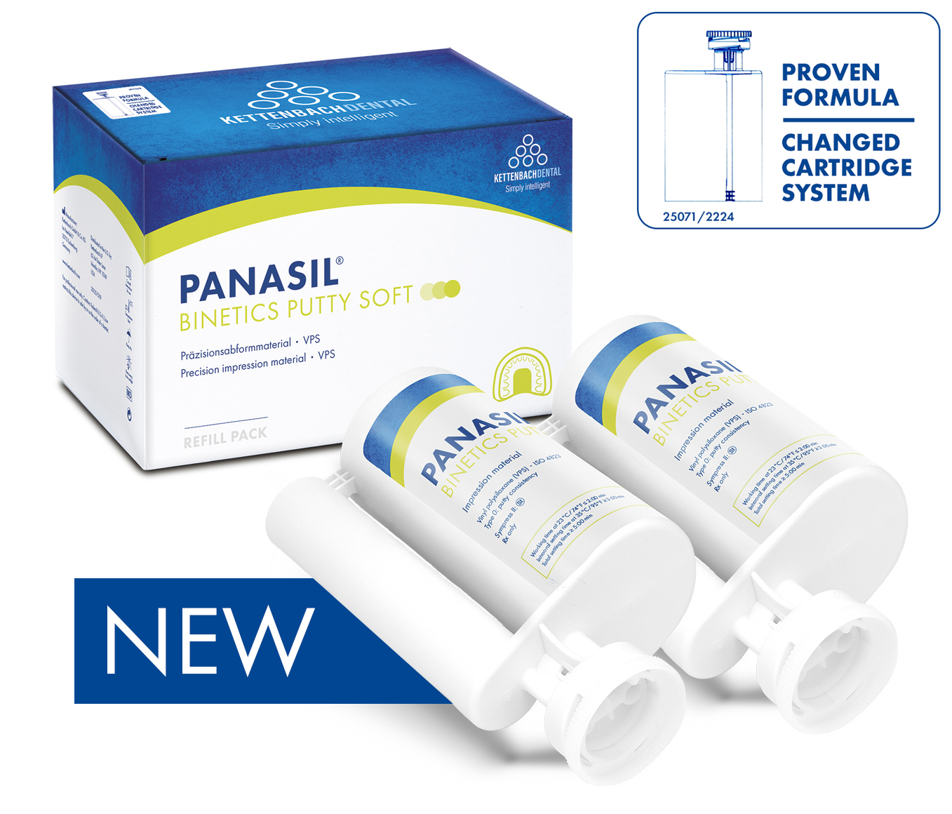 А-силикон база Panasil Binetics putty soft Refill pack Kettenbach 14703