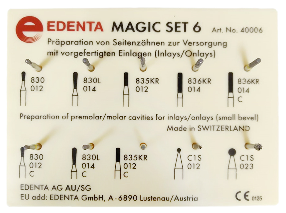 Набор боров Magic Set 6 (10 шт) Edenta 40006SO