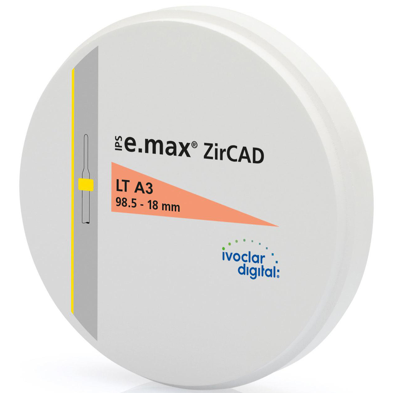 Диск IPS e.max ZirCAD LT 98,5-18 (1 шт) Ivoclar Vivadent