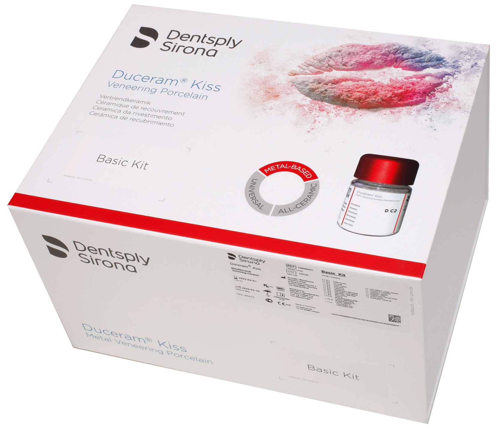 Набор Duceram Kiss Basic Set (25 х 20 г, 19 х 3 мл, акссесуары) Dentsply Sirona 5360990231