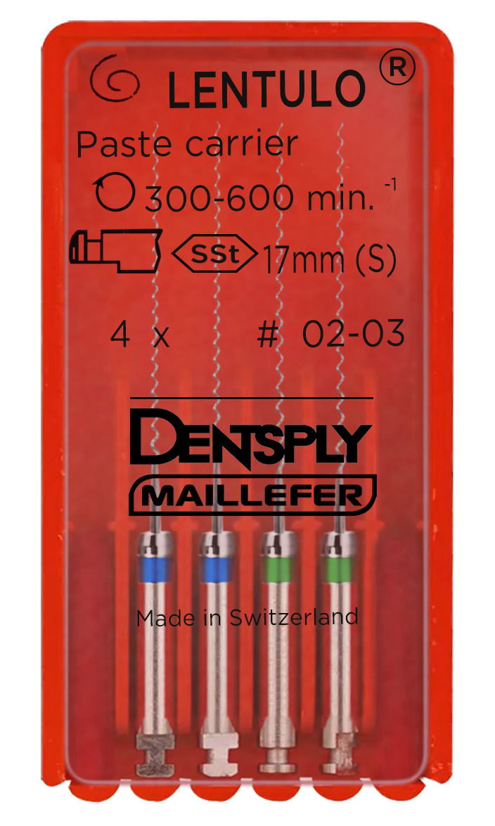 Каналонаполнитель Lentulo машинный набор (4 шт) Dentsply Sirona