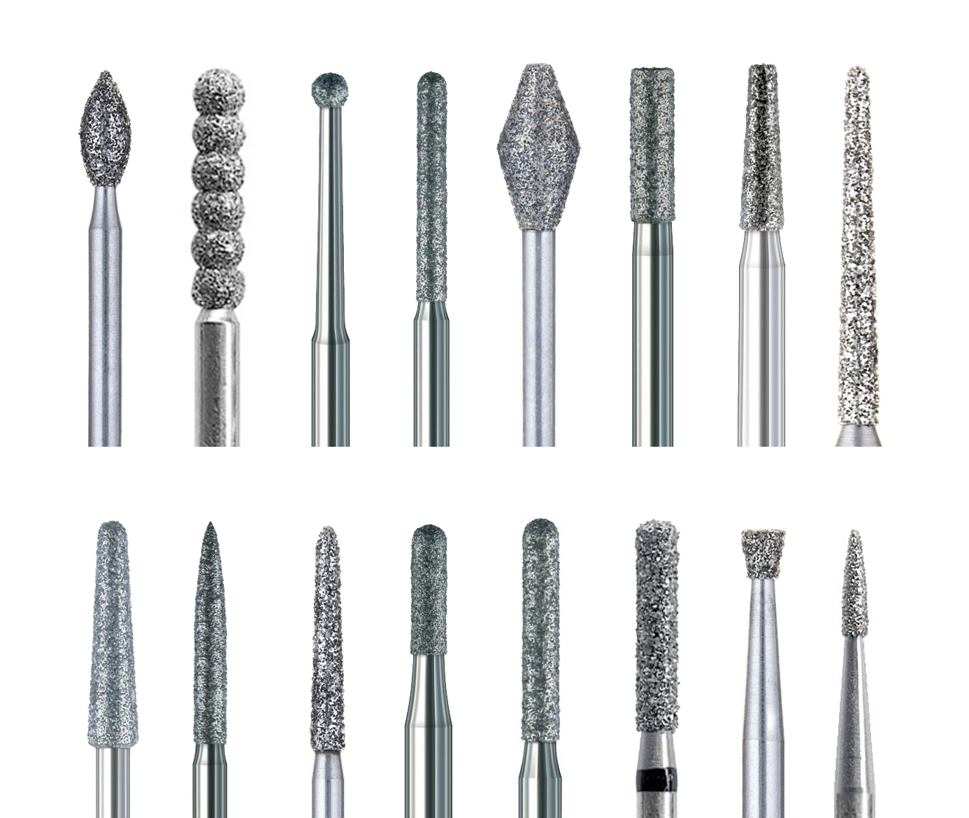 Бор алмазный для турбинного наконечника, очень крупный размер зерна SG, черный (5 шт) Edenta