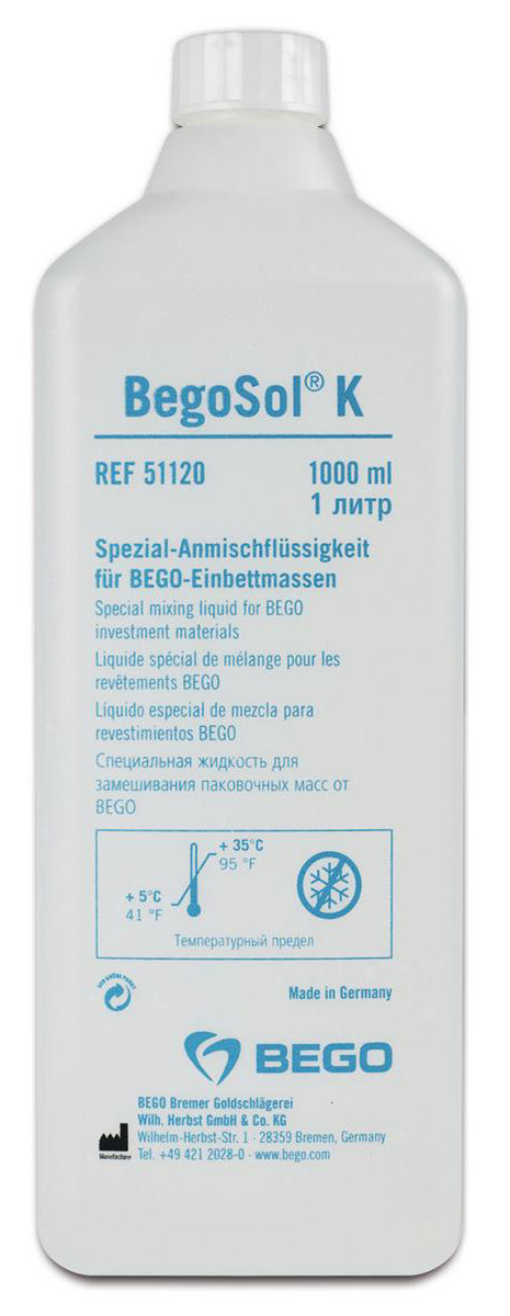 Жидкость BegoSol K для паковочной массы (1 л) Bego 51120