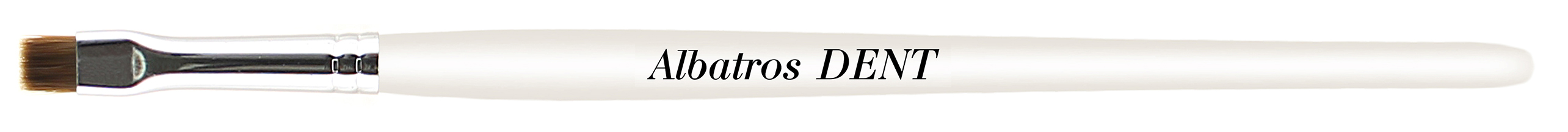 Кисть синтетика (имитация колонок) плоская, укороченная Albatros Dent