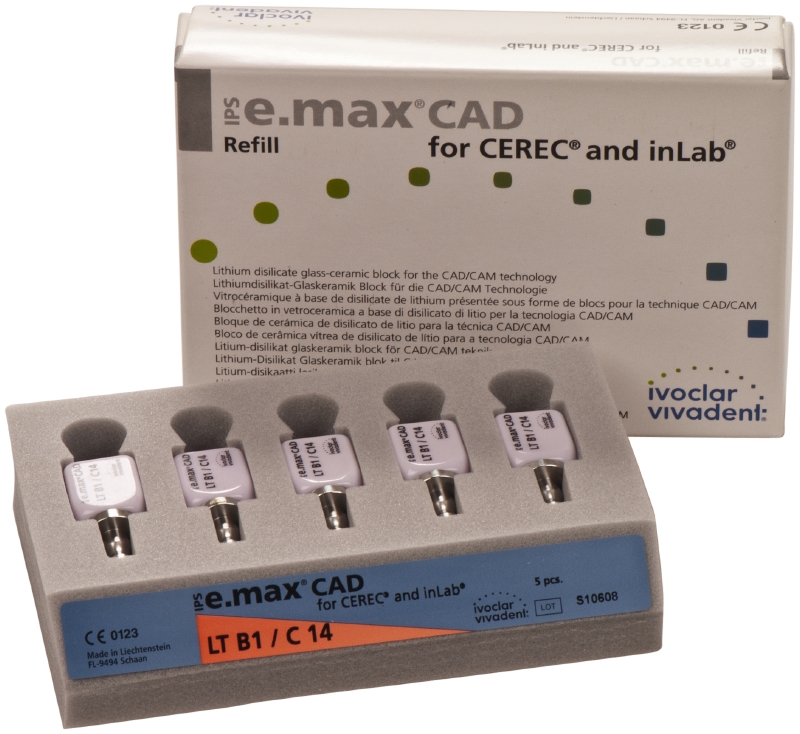 Блоки IPS e.max CAD for CEREC and inLab LT / C14 (5 шт) Ivoclar