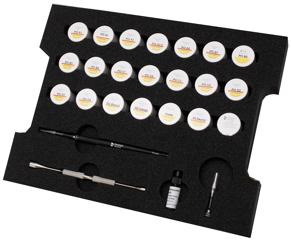 Набор Duceram Kiss Basic Set (25 х 20 г, 19 х 3 мл, акссесуары) Dentsply Sirona 5360990231