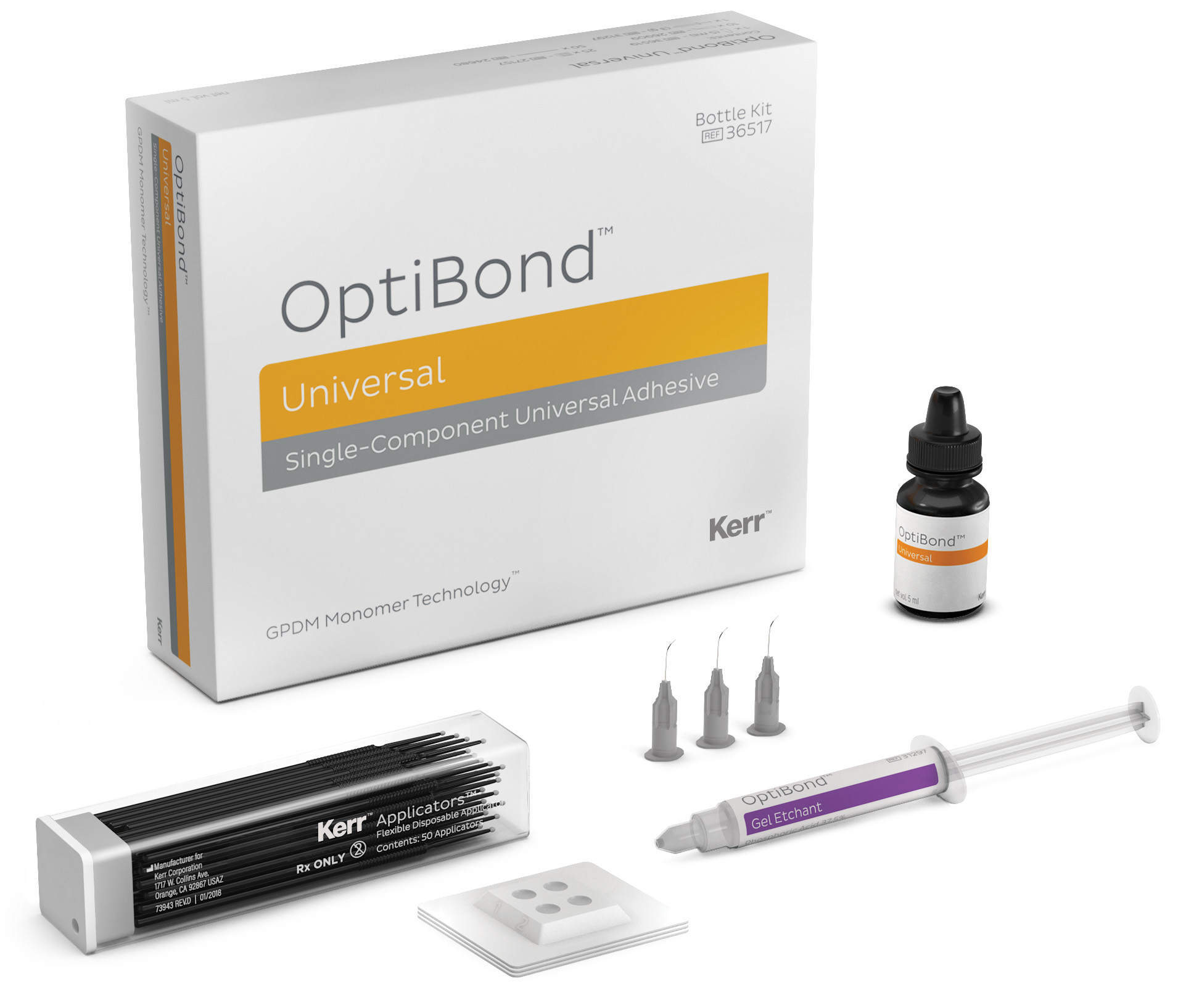 Набор OptiBond™ Universal Bottle Kit (5 мл, 3 г, аксессуары) Kerr 36517