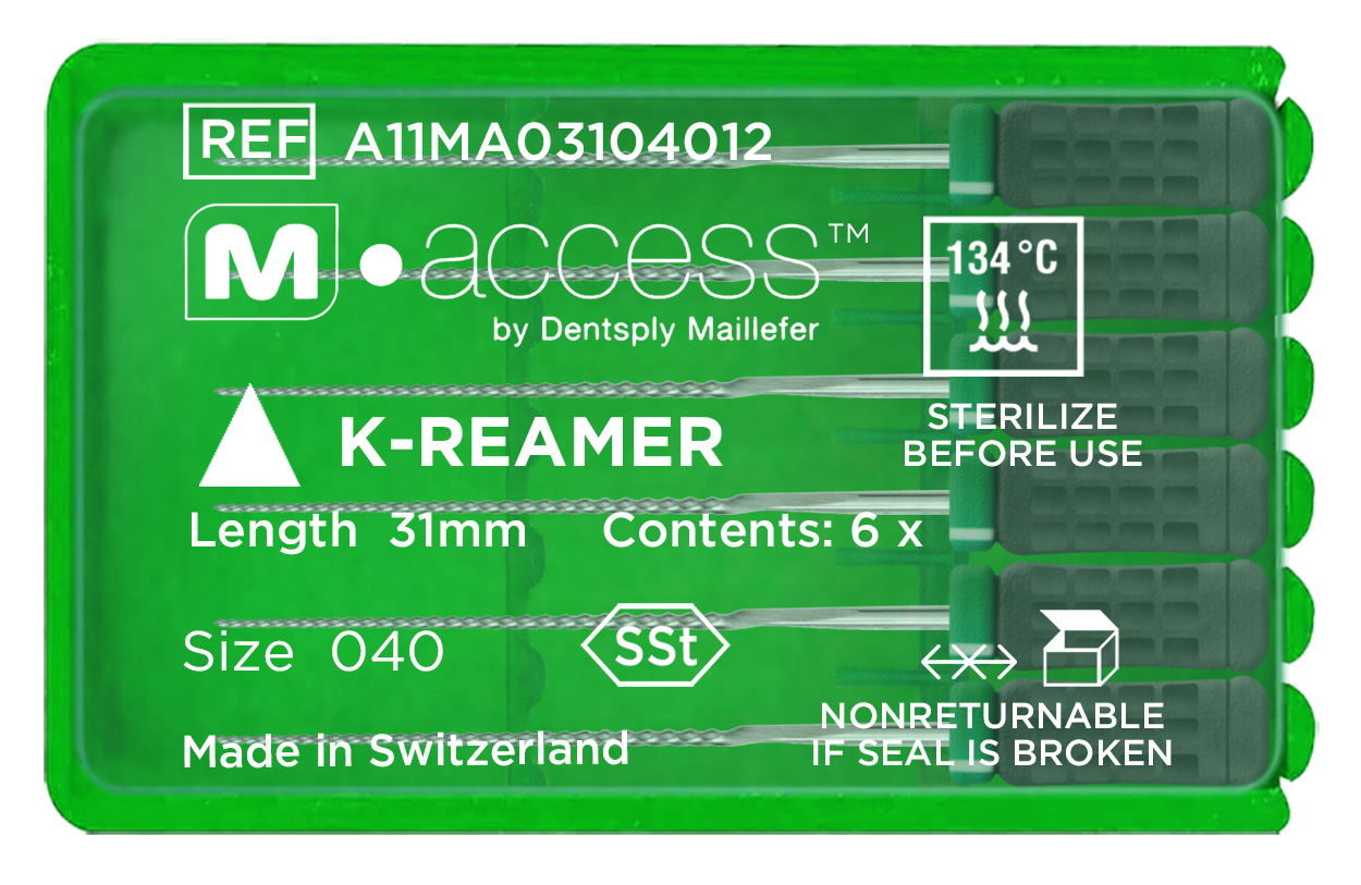 Каналорасширитель M-Access K-Reamer ручной (6 шт) Dentsply Sirona