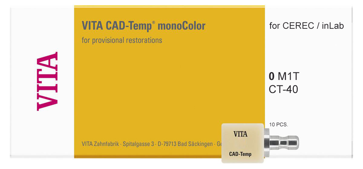 Блоки CAD-Temp monoColor для CEREC/inLab (10 шт) Vita
