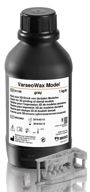Смола VarseoWax Model, серый (1 кг) Bego 41140
