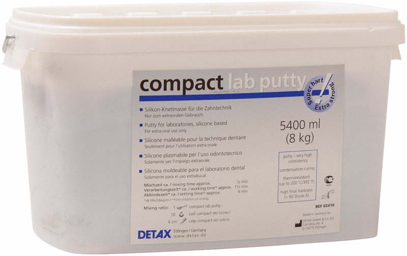 С-силикон зуботехнический Compact lab putty (5400 мл) Detax 02410