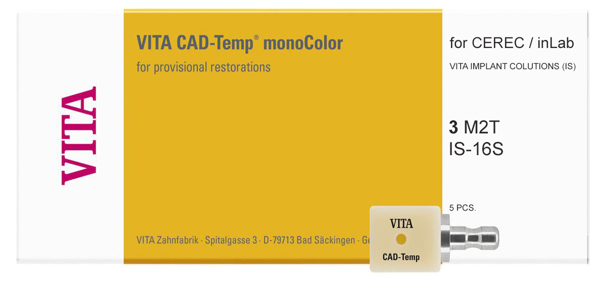 Блоки CAD-Temp monoColor IS для CEREC/inLab (5 шт)