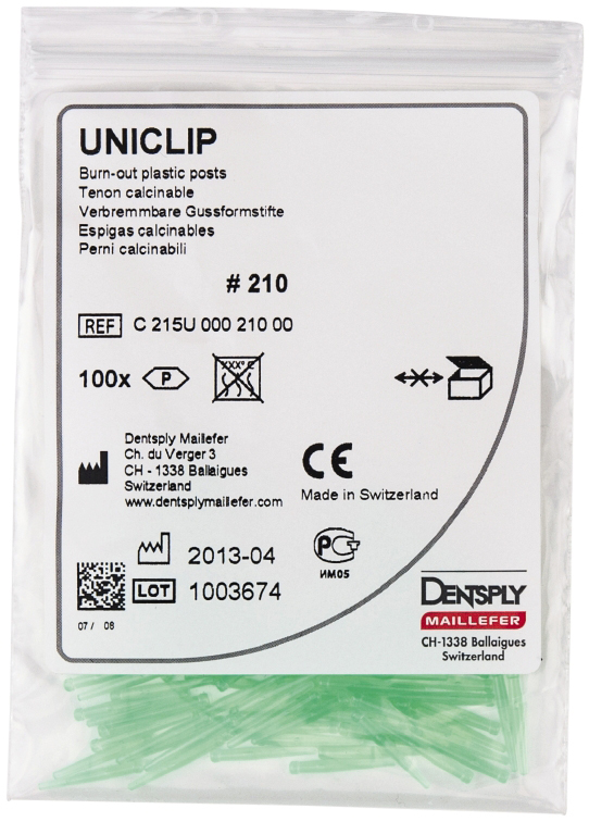 Штифты беззольные Uniclip (100 шт) Dentsply Sirona