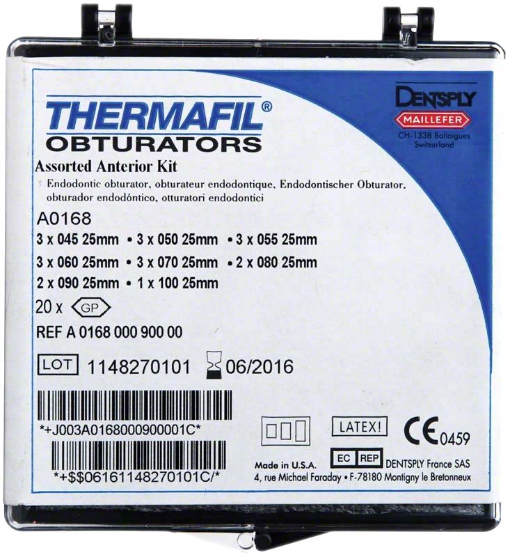 Набор Thermafil Anterior Kit 45-100 (20 шт) Dentsply Sirona A016800090000