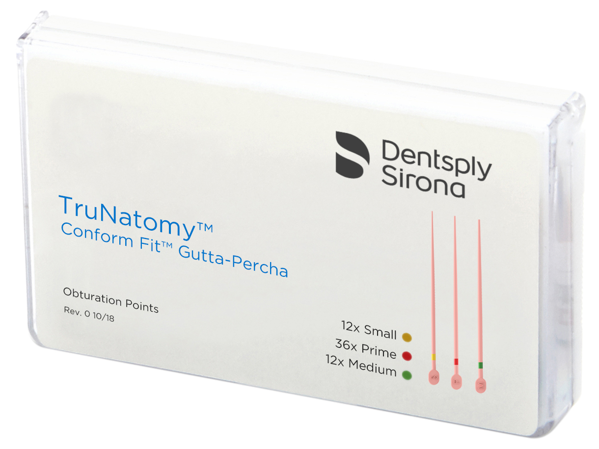 Штифты гуттаперчевые TruNatomy Conform Fit (60 штифтов) Dentsply Sirona