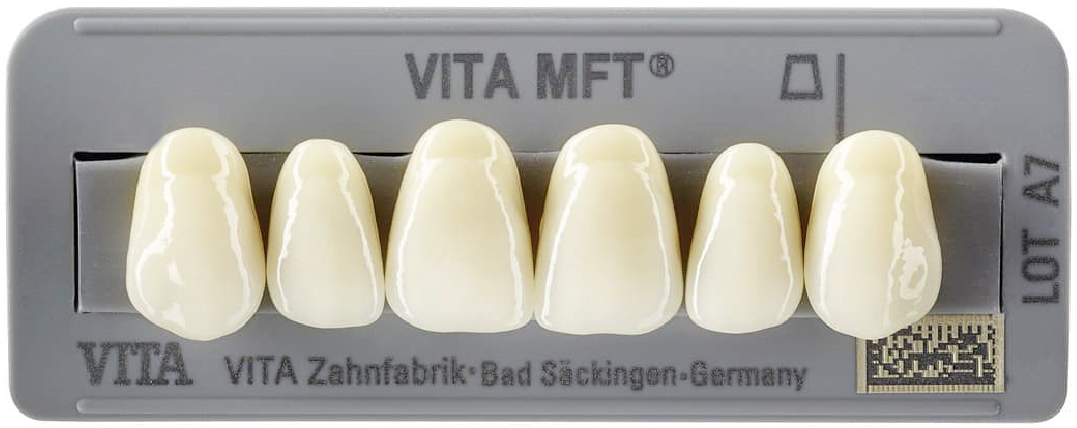 Зубы MFT верхние фронтальные (6 шт) Vita