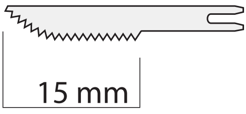 Пилки R-15 реципрокные 15 мм для S-8 R, комплект (5 шт) W&H 04800100