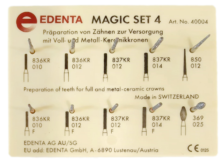 Набор боров Magic Set 4 (10 шт) Edenta 40004SO