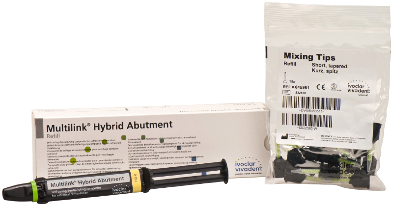 Цемент Multilink Hybrid Abutment HO 0 (9 г, канюли) Ivoclar 647182