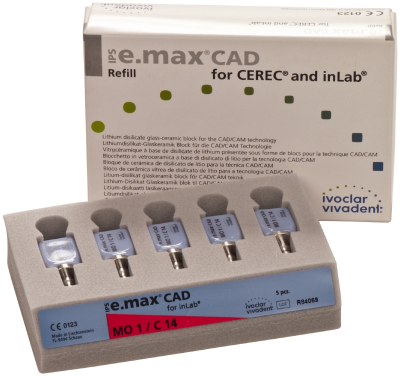 Блоки IPS e.max CAD for CEREC and inLab MO / C14 (5 шт) Ivoclar
