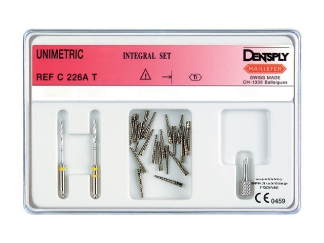 Набор Unimetric Titan single set (дрили, 20 штифтов) Dentsply Sirona
