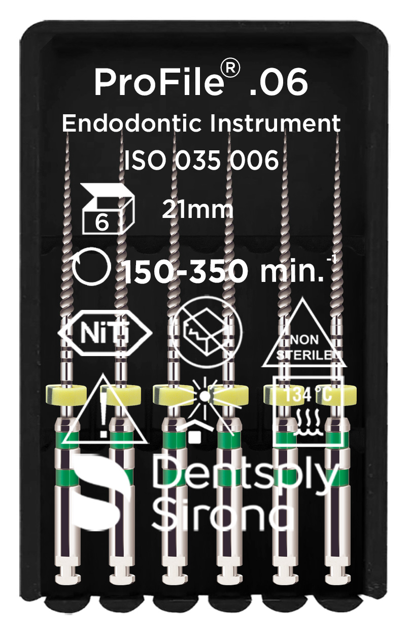 Каналорасширитель Profile.06 машинный (6 шт) Dentsply Sirona