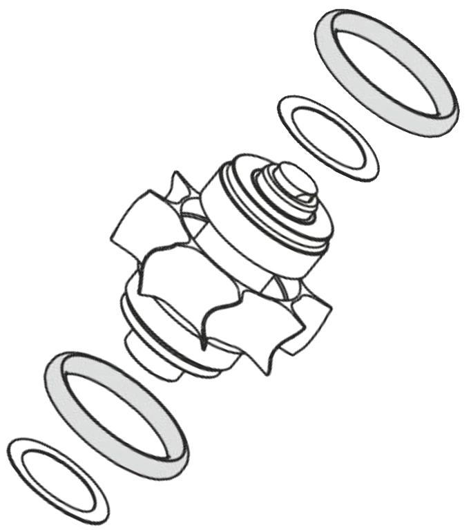 Роторная группа для наконечника T2/T3 mini Dentsply Sirona 6710441