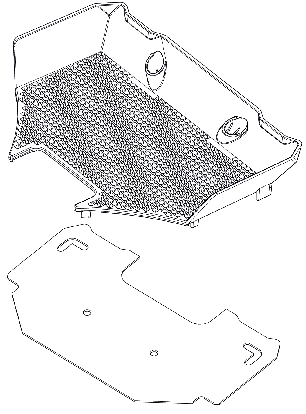 Сетка поддона с защитным ковриком  для пескоструйного аппарата Basic Eco Renfert 900037317