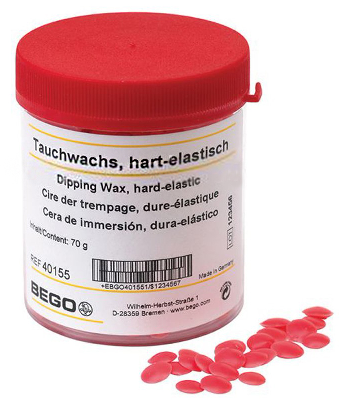 Воск погружной Dipping wax красный (70 г) Bego 40155