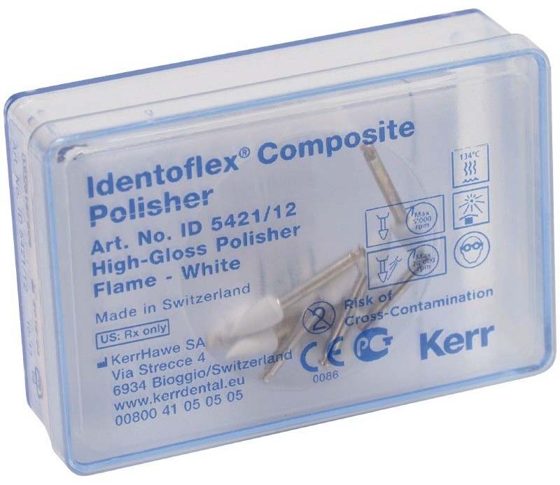 Полиры для композитов Identoflex™ Composite Prepolishers белые (12 шт) Kerr
