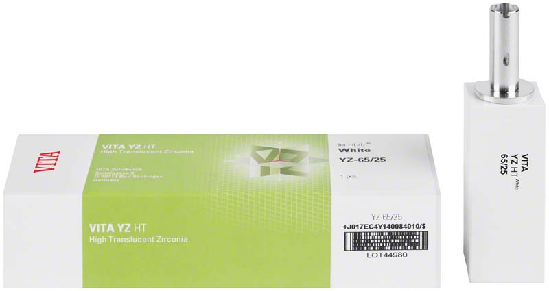 Блоки VITA YZ HT White для CEREC/inLab, YZ-65/25 (1 шт) Vita EC4Y14008401