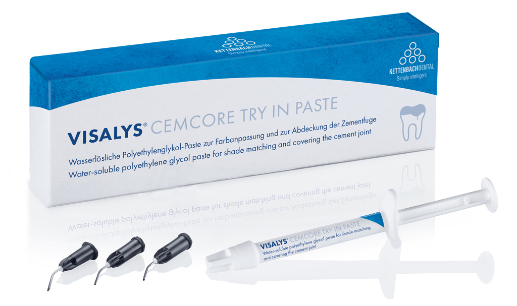 Паста примерочная Visalys CemCore Normal pack (1,4 мл, аксессуары) Kettenbach