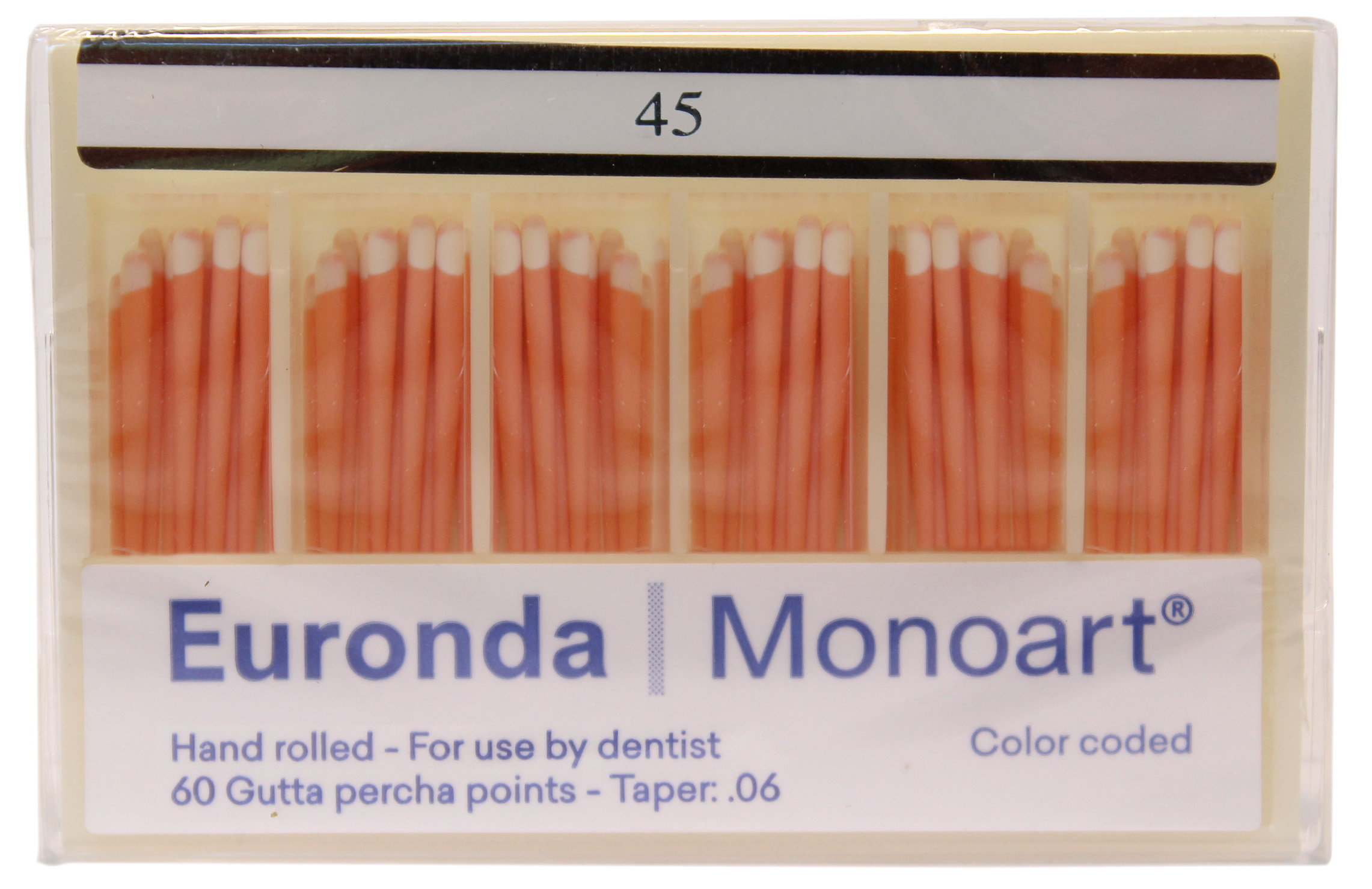 Штифты гуттаперчевые Monoart .06 (60 шт) Euronda