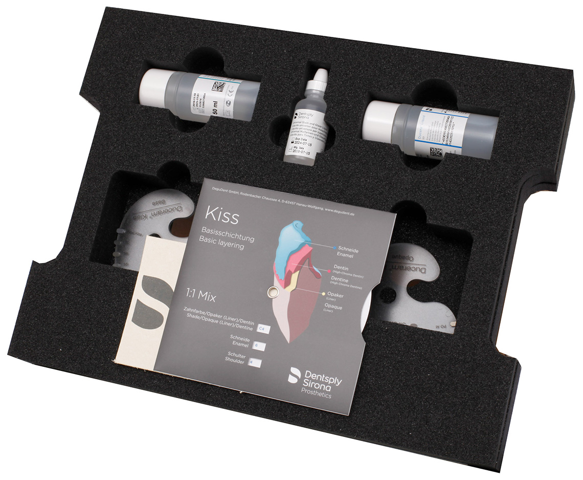 Набор Duceram Kiss Basic Set (25 х 20 г, 19 х 3 мл, акссесуары) Dentsply Sirona 5360990231