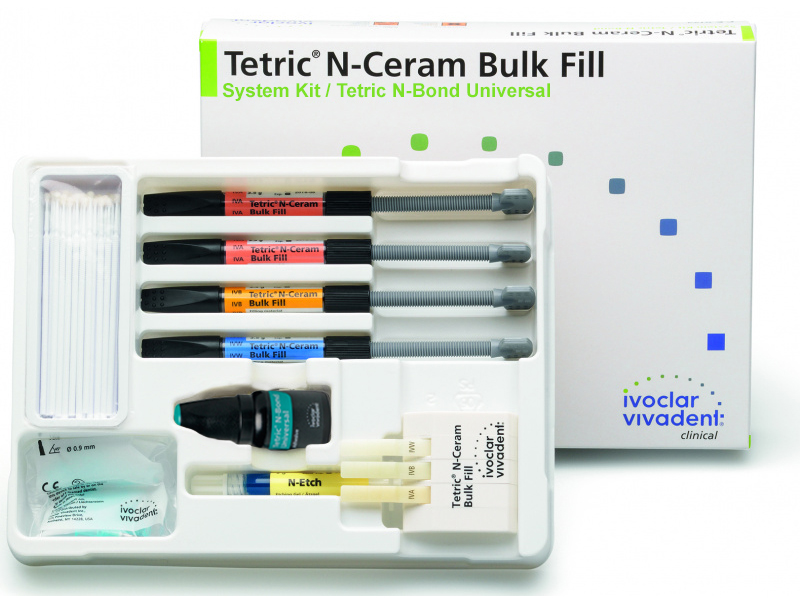 Набор Tetric N-Ceram Bulk Fill Starter Kit/Tetric N-Bond Universal (4х3,5г, 2г,3г) Ivoclar 668481
