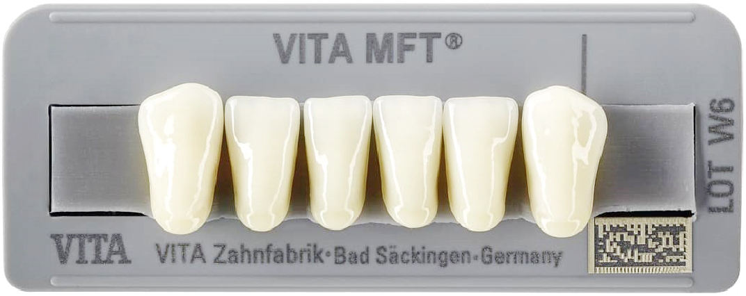 Зубы MFT нижние фронтальные (6 шт) Vita