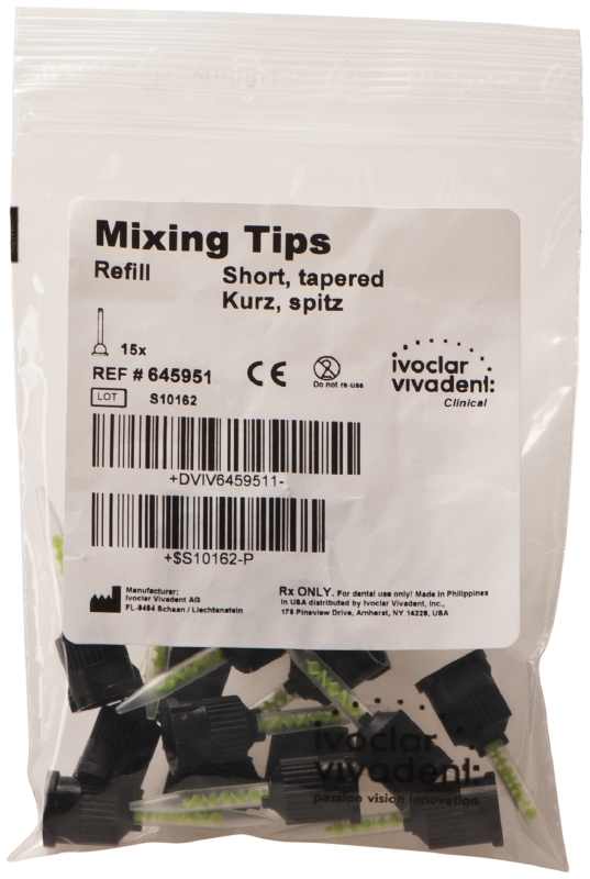 Канюли Mixing Tips short tapered (15 шт) Ivoclar 645951