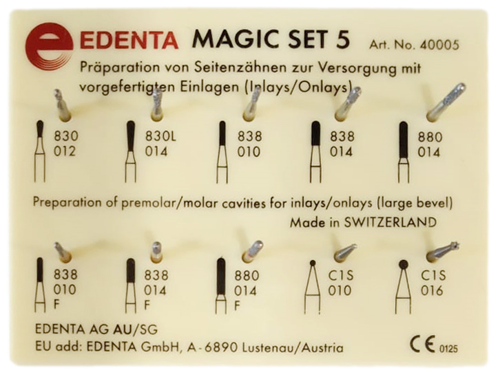 Набор боров Magic Set 5 (10 шт) Edenta 40005SO