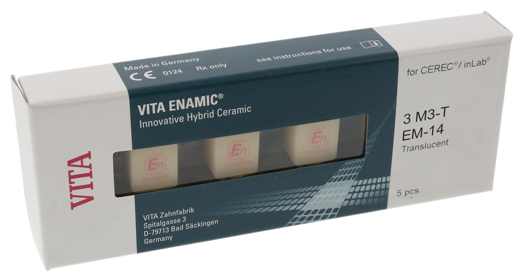 Блоки VITA ENAMIC translucent CEREC/inLab (5 шт) Vita