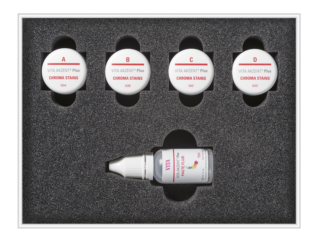 Набор VITA Akzent Plus Chroma Stains Paste Kit classical (4х4 г, 15 мл) Vita BAPKPCSC