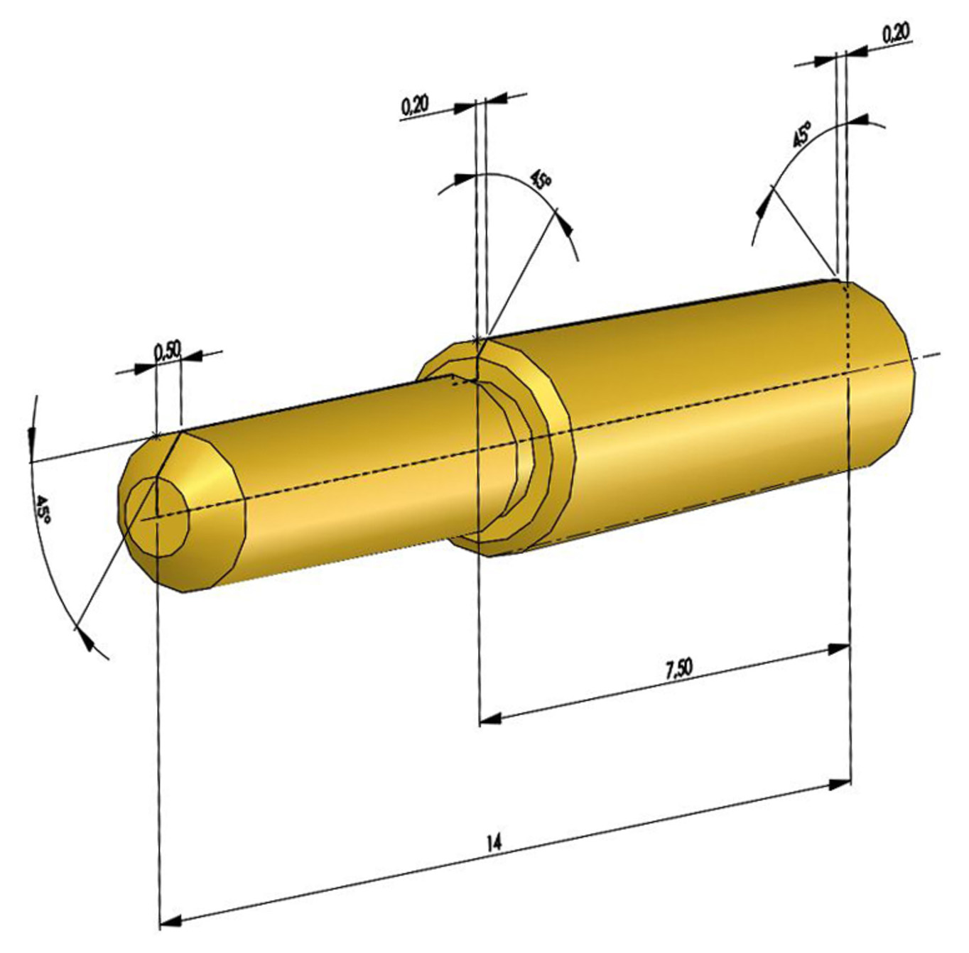 Штифт конусный для Auto Spin (1000 шт) Renfert 3692000