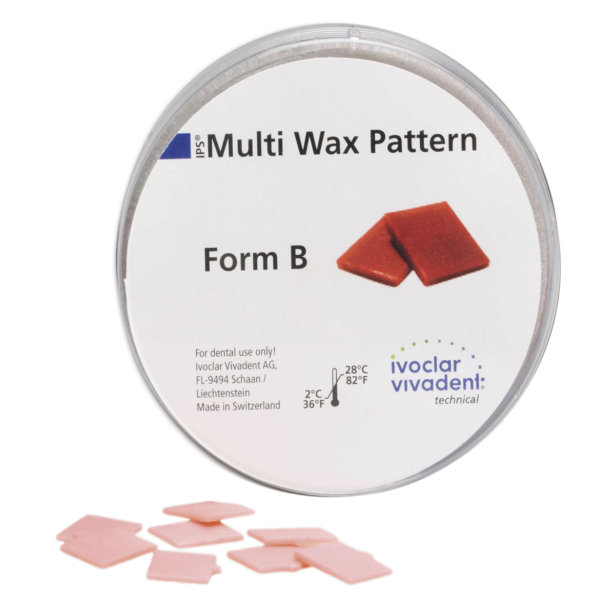 Шаблон IPS Multi Wax Pattern Form B (80 шт) Ivoclar 638164