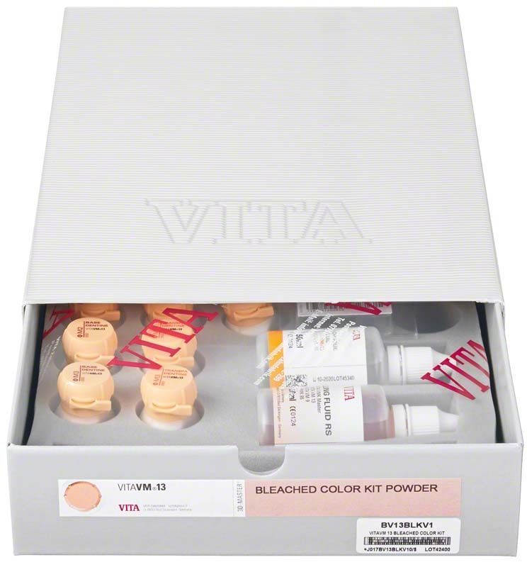Набор VITA VM13 Bleached Color Kit Powder 3D-master (10х12 г, 2х50 мл, аксессуары) Vita BV13BLK