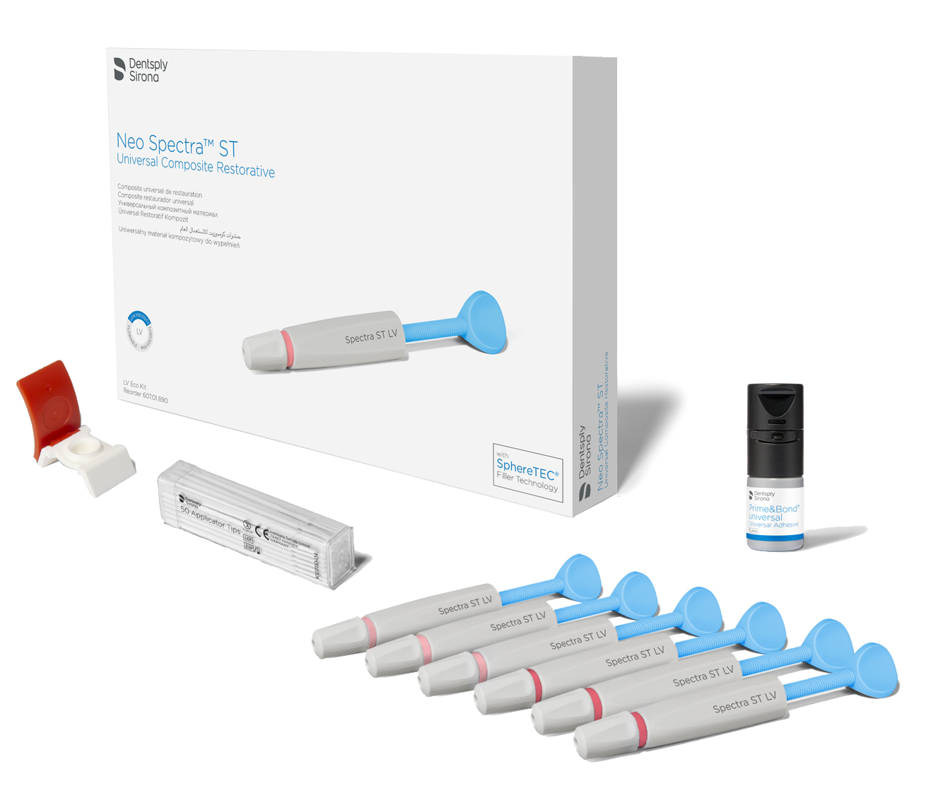 Набор NEO Spectra ST LV Eco Kit (6х3 г, 2,5 мл, аксессуары) Dentsply Sirona 60701890