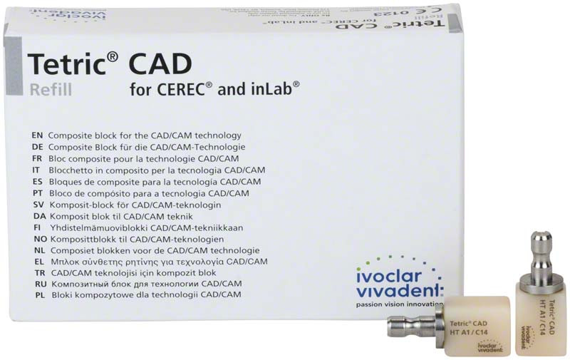 Блоки Tetric CAD for CEREC and inLab HT / С14 (5 шт) Ivoclar