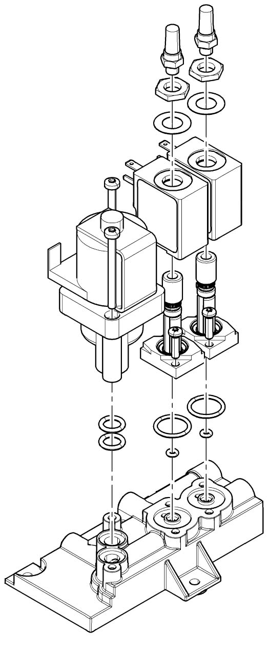 Блок клапанов для установок серии C+ Dentsply Sirona 6228444