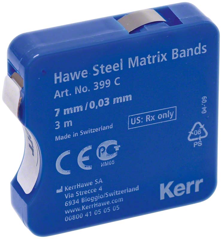 Полоски матричные Hawe Steel Matrix Band 0,030 мм (3 м) Kerr